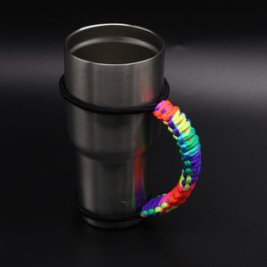 Fabricante AC007 personalizado para cuerdas de paraguas de <span class=keywords><strong>Amazon</strong></span> con mango tejido de <span class=keywords><strong>cuerda</strong></span> para botellas de agua tazas de deportes al aire libre - Product Image 3