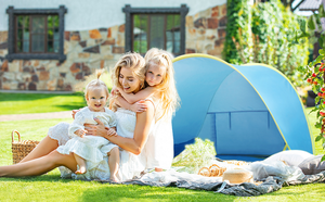 Protection solaire anti-ultraviolet Jouet pour enfants <span class=keywords><strong>Petite</strong></span> maison Étanche Pop-Up Tefal Tissu enduit d'argent Camouflage <span class=keywords><strong>Tente</strong></span> portable - Product Image 5