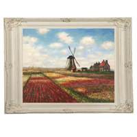 Reproduction de peinture à l'huile célèbre de style Art déco, qualité muséale, peinte à la main sur toile, encadrée, par des artistes qualifiés