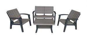 Sân Vườn Nhà hồ bơi đồ nội thất đặt bãi biển khách sạn ngoài trời hiện đại KD <span class=keywords><strong>sofa</strong></span> nhựa cắm trại bảng và ghế đặt cho các sự kiện bên - Product Image 4