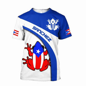 Date Porto Rico Coqui Grenouille Designer T-shirts pour Garçons Prix Pas Cher T-shirt Logo Personnalisé Dropshipping Casual Hommes Chemise D'été - Product Image 1