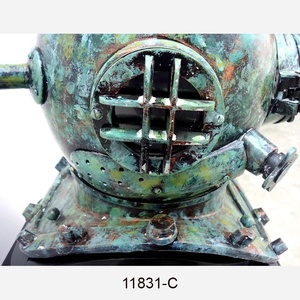 Casco DE BUCEO náutico Chapado en verde para hoteles, fabricante de decoración de cafetería de Metal pulido para accesorios de equipo de buceo de natación, Exportación - Product Image 4