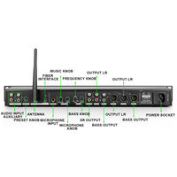OEM FBX-4 fonction de mélange numérique professionnelle, préeffecteur KTV, processeur Audio DSP pour fête à domicile, karaoké de mariage