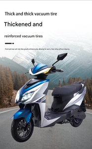 Vente en gros d'usine de motos et scooters électriques, batterie 60V 20Ah, scooter électrique pour adultes, autonomie de 60 km sur une seule charge - Product Image 4