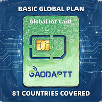 Tarjeta SIM IOT GaodaPTT Pro Plan 4G para Walkie Talkie PoC, Radio Bidireccional, Conmutación Automática de Red, Comunicación Global