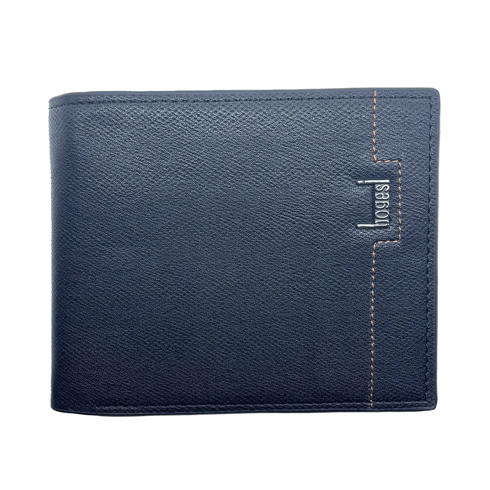 Manufacturer Direct Custom Hardware Logo Surface Sewing Design Wallet Slim Best Leather Short Wallet For Men