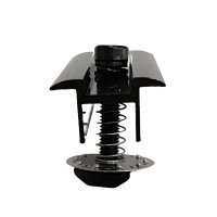 Système de montage solaire YZ Solar Mid Clamp - Aluminium anodisé noir, résistance au vent 60 m/s, garantie 25 ans, installation rapide