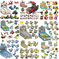 Bloques de Construcción Educativos de Plástico ABS para Niños Xiaomingxing, Compatibles con 40 Piezas con Temática de Animales y Naturaleza, Regalos para Jardín de Infancia
