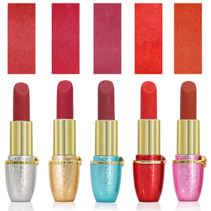 Set di 5 Rossetti Opachi Idratanti Colorati Brillanti Bullet - Product Image 3