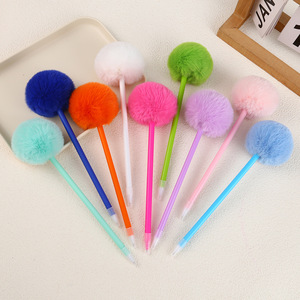 Penna a Sfera Creativa in Lana Peluche con Design a Cuore per Ragazze, Cancellabile, Novità per Studenti, Cancelleria all'Ingrosso - Product Image 3