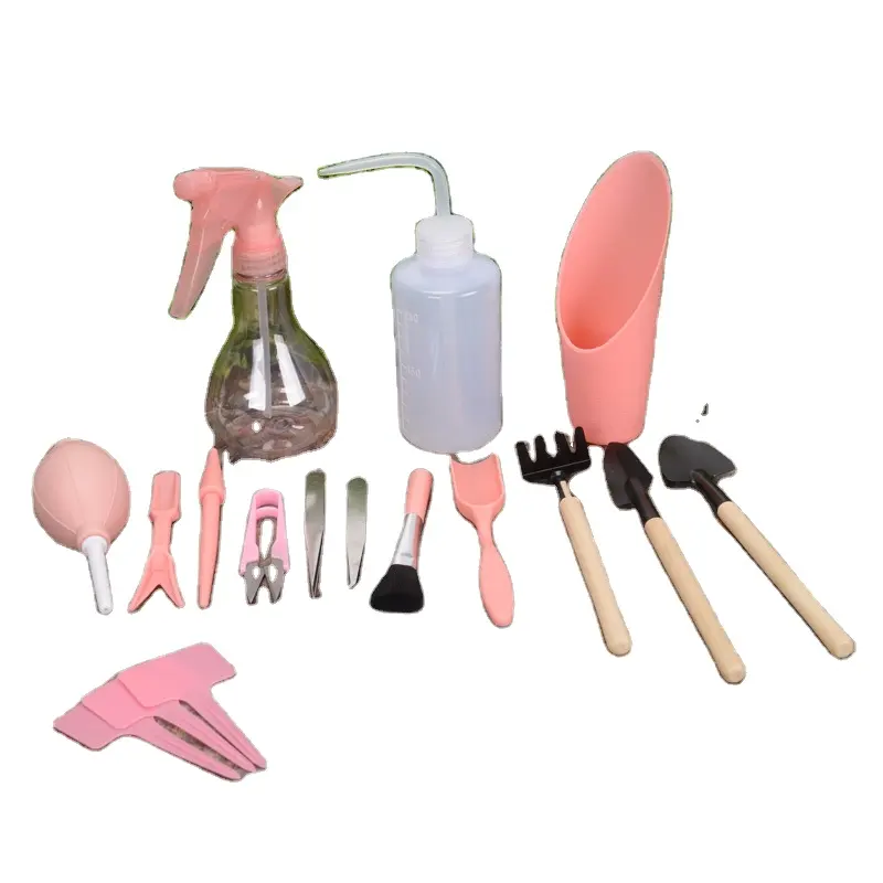 Großhandel 7 Pcs 12pcs 16pcs Gardening Kit Umpflanzen Zubehör Sukkulenten Kits Garten Gadgets Pflanz werkzeug Set