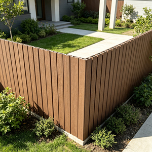 Panel de Pared WPC Ligero con Núcleo Hueco y Acabado de <span class=keywords><strong>Madera</strong></span> Natural para Pérgolas, Columnas, Fachadas y Proyectos de Renovación Decorativa - Product Image 1