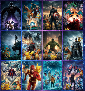 YQ Venta al por Mayor de Cartas de Pokémon con Impresión a Todo Color de Alta Calidad, Cartas de Papel Clásicas de la Película Pokémon, Juegos de Mesa, Fan Art TCG - Product Image 2