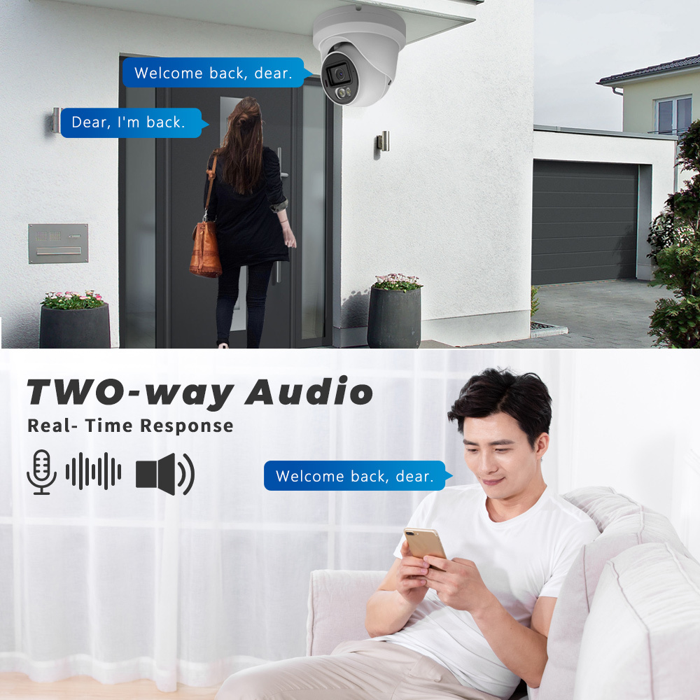 5MP PoE IP Security Camera 1/1.8" Large Sensor F1.0 Lens AI ISP ColorVu 24/7 Full Color Night Vision Built-in Audio CCTV Camera · image 3