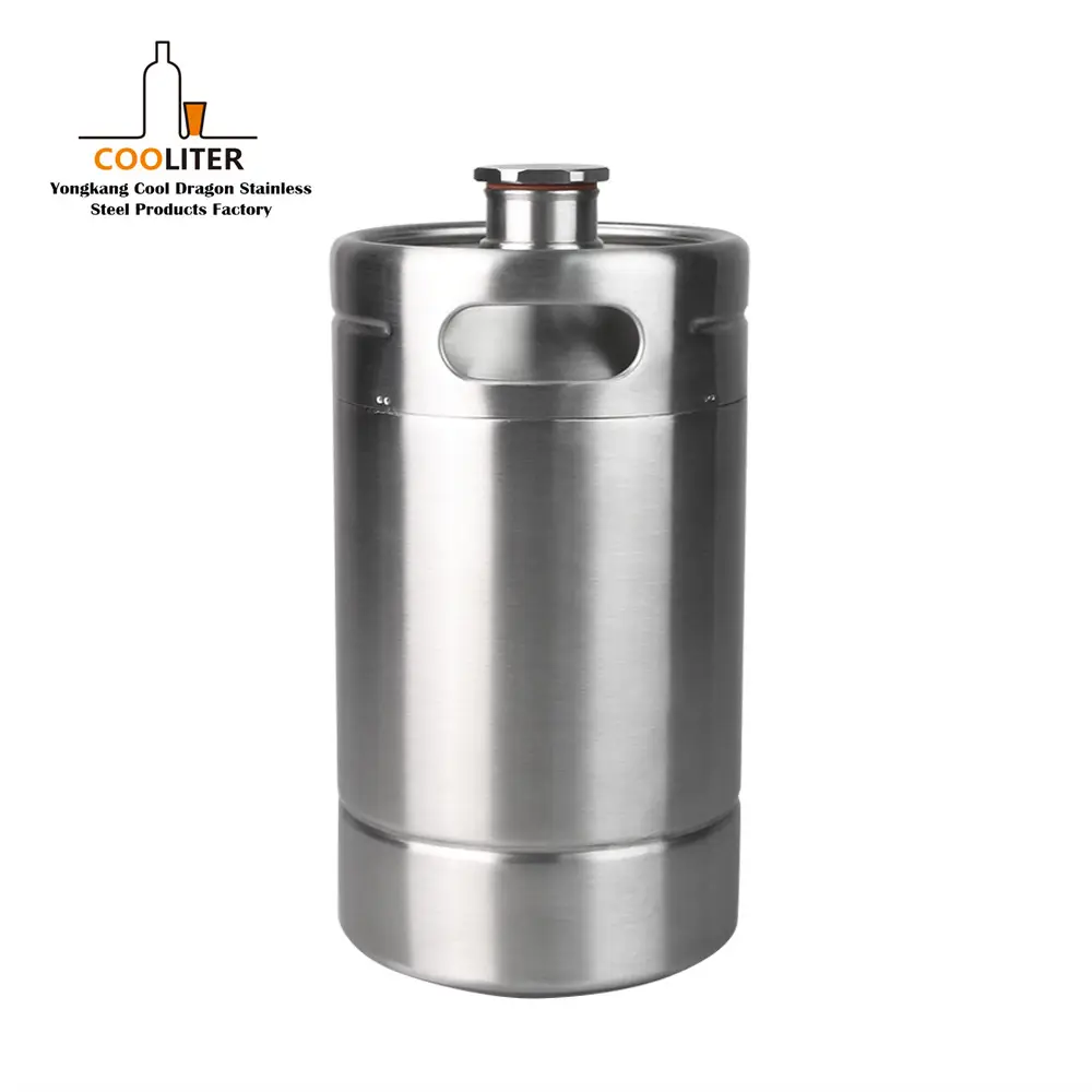 Factory outlet 2L / 4L / 5L draft beer barrel bier keg double wall stainless steel beer growler mini keg