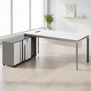 Bureau de direction moderne en L de luxe pour PDG, poste de <span class=keywords><strong>travail</strong></span> pour cadre supérieur, mobilier de bureau et de maison - Product Image 1