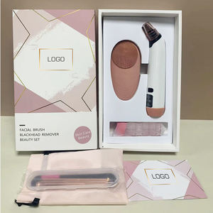 Küçük bir miktar özelleştirilebilir Shopify elektronik cilt bakım cihazı yüz temizleme fırçası siyah nokta Remover seyahat seti - Product Image 1