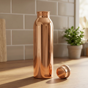 Bouteille d'eau en cuivre BS International NA87 Sports Drinkware 500ml, écologique, compatible lave-vaisselle, résistante à l'eau bouillante, avec infuseur à thé - Product Image 1