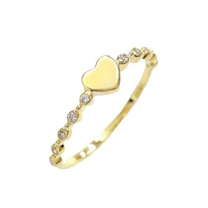 Anello alla moda a forma di cuore, gioielli minimalisti in stile coreano e giapponese da indossare ogni giorno per le donne - Product Image 5