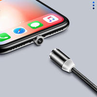 Micro USB multifunción 3 en 1 de alta velocidad y tipo C a USB 2,0 Teléfono móvil magnético 5A Cable de carga 360 Rotación