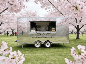 Remorque de restauration ACB, remorque alimentaire commerciale entièrement équipée, cuisine complète, pour la vente de snacks, construction en fibre de verre et aluminium - Product Image 4