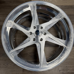 RCSR 5x114.3 5x120 Monoblock, Juego de <span class=keywords><strong>2</strong></span> Ruedas Forjadas Pulimentadas de Perfil Bajo, 18 20 22 24 26 28 Pulgadas para Chevy Chevelle 1970, <span class=keywords><strong>Ford</strong></span> F150 - Product Image 4