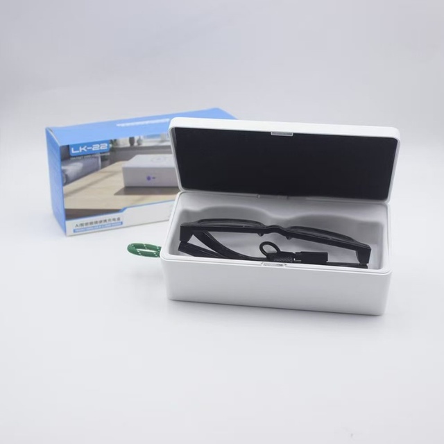 High Quality Smart Ai Glass Wireless Earphone Audio Transmitter&Receiver Charging Glass Box 8 Million Camera 16gb