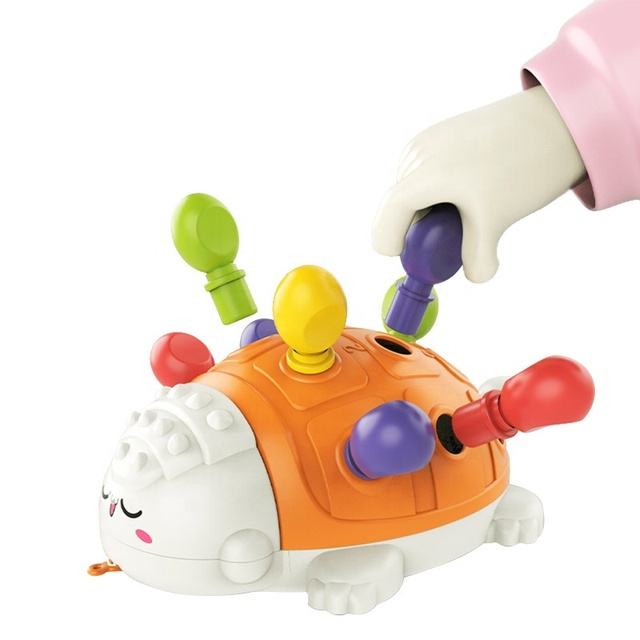 Baby Early Childhood Toys Piece and Insert Hedgehog Puzzle Finger Training Fun Cute Pet Early Education Puzzle Plug Fun Toy