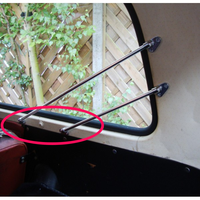 Barre latérale M-Volks BJS001 compatible avec les baies vitrées de bus de type 2 1968-1979, en aluminium entièrement poli