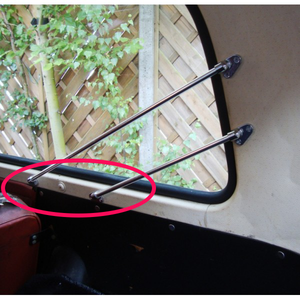 侧监狱酒吧兼容2型公共汽车凸窗1968-1979铝完全抛光 - Product Image 5