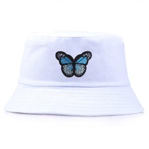 Logo brodé personnalisé 100% coton respirant doux trou de serrure soleil ombrage chaud pêcheur chapeau seau casquettes chapeaux pour hommes femmes - Product Image 3