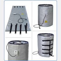 Chauffe-tambour industriel 220 V 2 kW pour fûts d'huile en caoutchouc silicone avec contrôleur de température