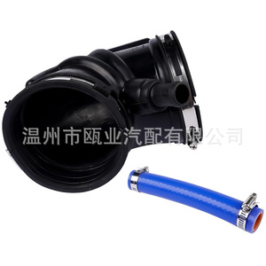 Dodge Ram Intake Hose 696-207 68137142AB Blue <b>Silicone</b> <b>Pipe</b> With Clamp For 2007-2018 2500-5500 Engines - Product Image 2