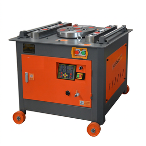 Máquina Automática de Doblado de Varillas CNC, Dobladora Eléctrica de Barras de Acero para Refuerzo de Construcción, 6-32 mm, 4 kW, 380/220 V - Product Image 1
