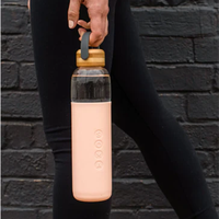 Bouteille d'eau en verre personnalisée écologique Gobelets d'eau potable à chaud Bouteilles d'eau en borosilicate personnalisées