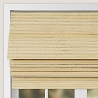 Persianas Romanas de Bambú Premium, Elegantes y Duraderas, Tratamientos de Ventanas que Filtran la Luz, Decoración del Hogar, Cortina de Bambú