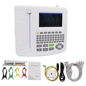 CONTEC Máy Ecg Bàn Phím Đầy Đủ Kỹ Thuật Số Ecg1201g Thiết Bị Ecg Giám Sát 12 Kênh