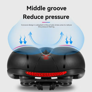 <span class=keywords><strong>Selle</strong></span> de vélo confortable en cuir souple épaissi, absorbant les chocs, pour VTT – Vente en gros - Product Image 3