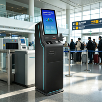 Kiosque d'impression de cartes d'identité en libre-service avec encodeur de cartes PVC