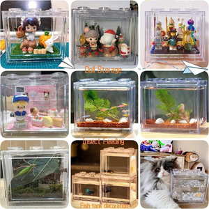 Aquarium en plastique écologique pour poissons Betta, accessoires pour aquarium - Product Image 4