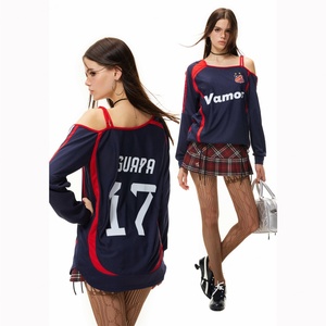 Custom <b>Y2K</b> Sport Number American Streetwear Sexy Oversized Soccer Tee with Letter Graphics Print Summer Football Jersey T-<b>Shirt</b> - Product Image 1