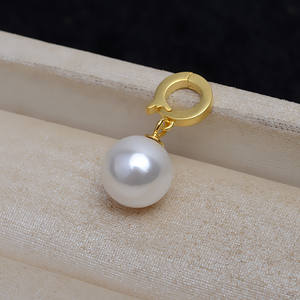 Pendentif en argent Wenchi S925 avec boucle de carte pour femme, avec plateau vide en perle, accessoires de bijoux faits à la main, modèle 14081 - Product Image 2