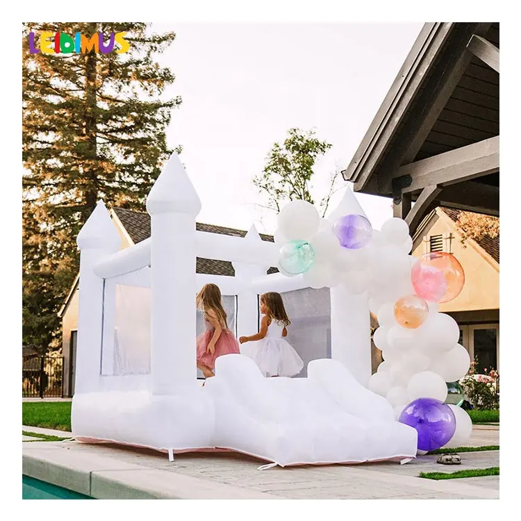 Trẻ em màu trắng mini bouncy lâu đài Inflatable Combo nhà bị trả lại Inflatable nhảy bouncy lâu đài giá cho bán