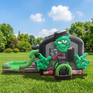 Castillo Inflable Infantil con Tobogán y Trampolín, Material de PVC con Certificación CE, Tamaño Personalizable - Product Image 1