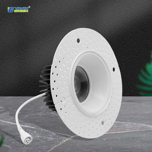 Plafonnier encastré commercial sans cadre homologué ETL, LED 4 pouces 15W IP54 étanche, dimmable, 5CCT, <span class=keywords><strong>spot</strong></span> sans cadre, emplacement humide - Product Image 2