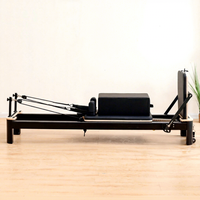 Lit de Pilates en alliage d'aluminium, petit modèle noir et blanc, pour studio de yoga et salle de sport, Reformer Shandong Texas