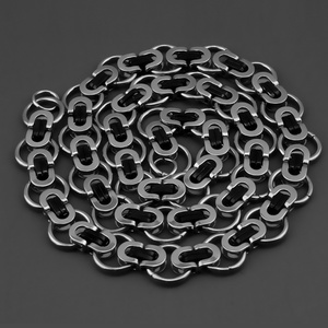 Handmade <b>Chains</b> Simple Design Byzantine Hip Hop <b>Chain</b> Stainless Steel Mixed Plating Top Quality - Product Image 3