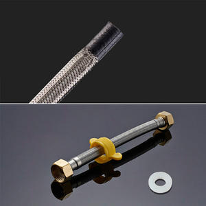 Manguera de entrada trenzada de acero inoxidable 304 de 1/2 pulgada, flexible para calentador de agua fría y caliente, longitud personalizable de 30, 40, 50, 60, 80, 100 cm - Product Image 5