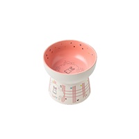 Gamelle surélevée en céramique pour chat et petit chien – Design surélevé pour protéger la colonne cervicale – Grande capacité pour l'eau et la nourriture