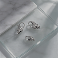Fermoir Mousqueton en Acier Inoxydable de Haute Qualité pour Bijoux Faits Main, Accessoire de Bijouterie Poli Miroir, Fermoir à Pression pour Collier